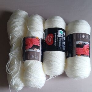 Red Heart Soft White Acrylic Yarn